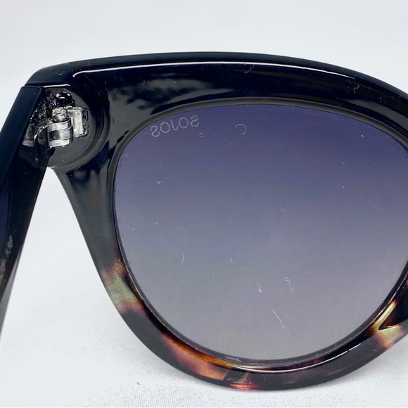 Sojos Retro Cat Eye Sunglasses Black & Tortoise Shell Fade Frames - Picture 4 of 15